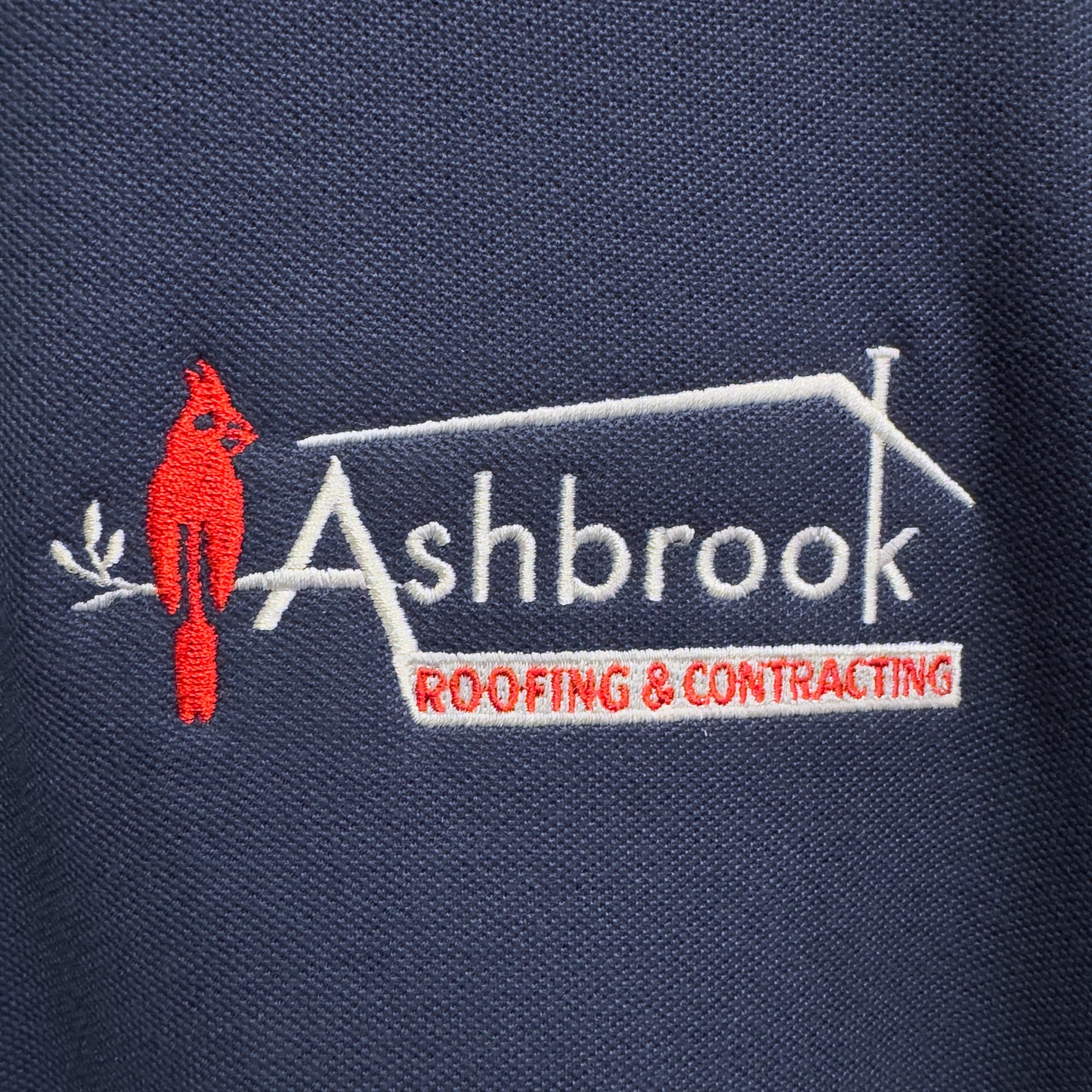 Ashbrook Roofing, embroidered polos
