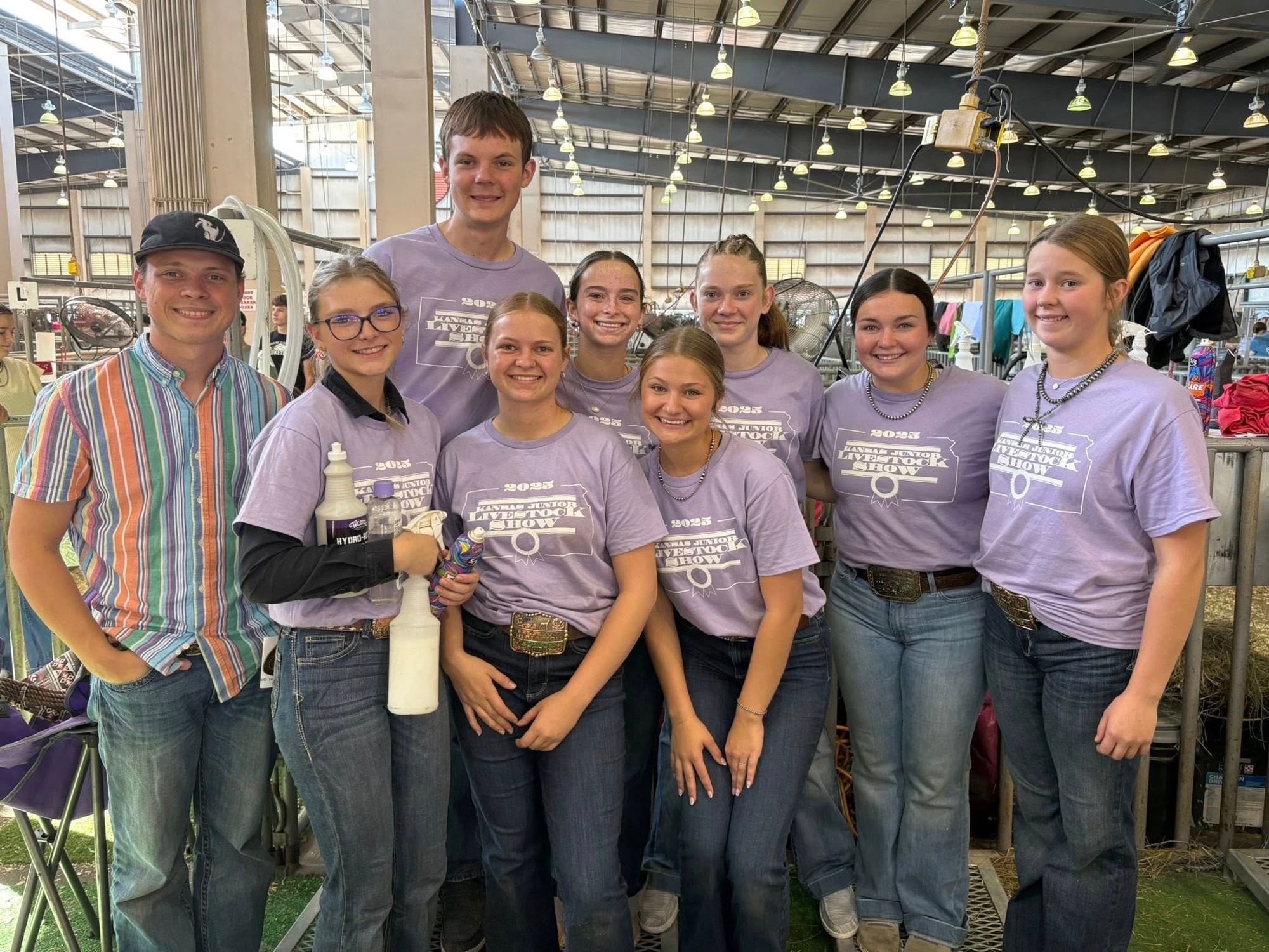 KJLS community team wearing coordinated event shirts